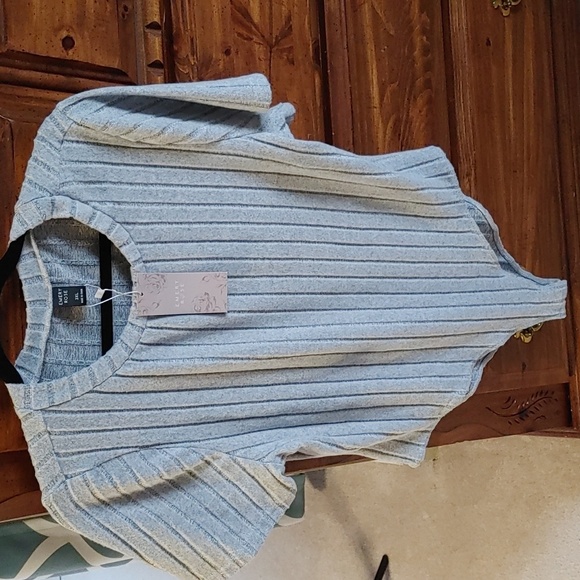 NWT Emery Rose Gray Soft Ribbed Body Suit Size 3XL - Picture 4 of 7